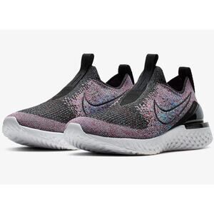 Nike Epic Phantom React Flyknit Multi-Color Slip-On Running Sneaker Men’s US10